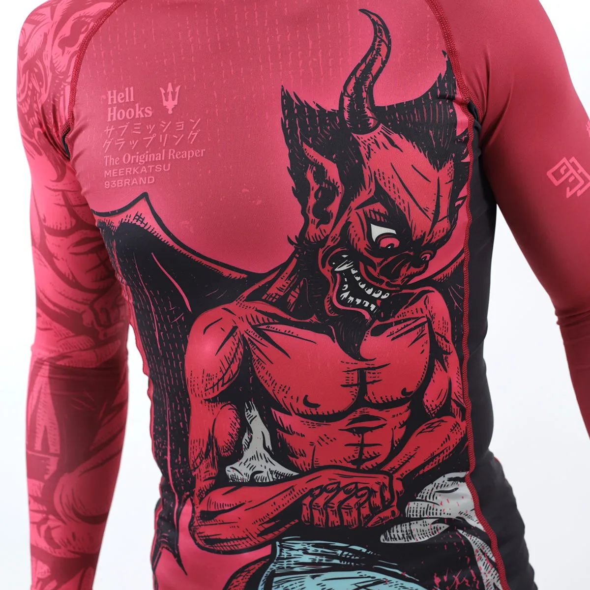 HELL HOOKS 2.0 Men's Rash Guard - Long Sleeve