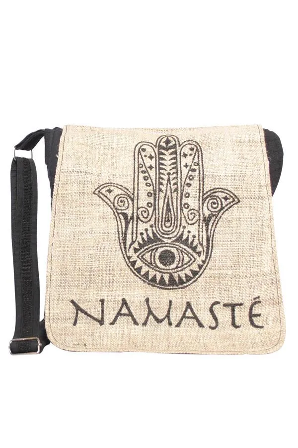 Hemp Blend Hamasa Namaste Messenger Bag