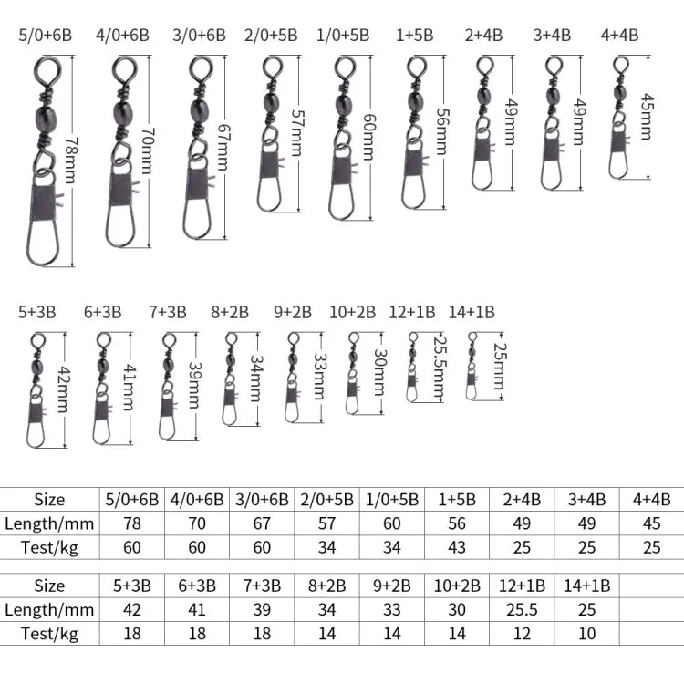 HENGJIA SS007 50pcs/bag B-pin Connector 8 Shape Swivel Loop Accessories, Specification: 12 1B (25.5mm)