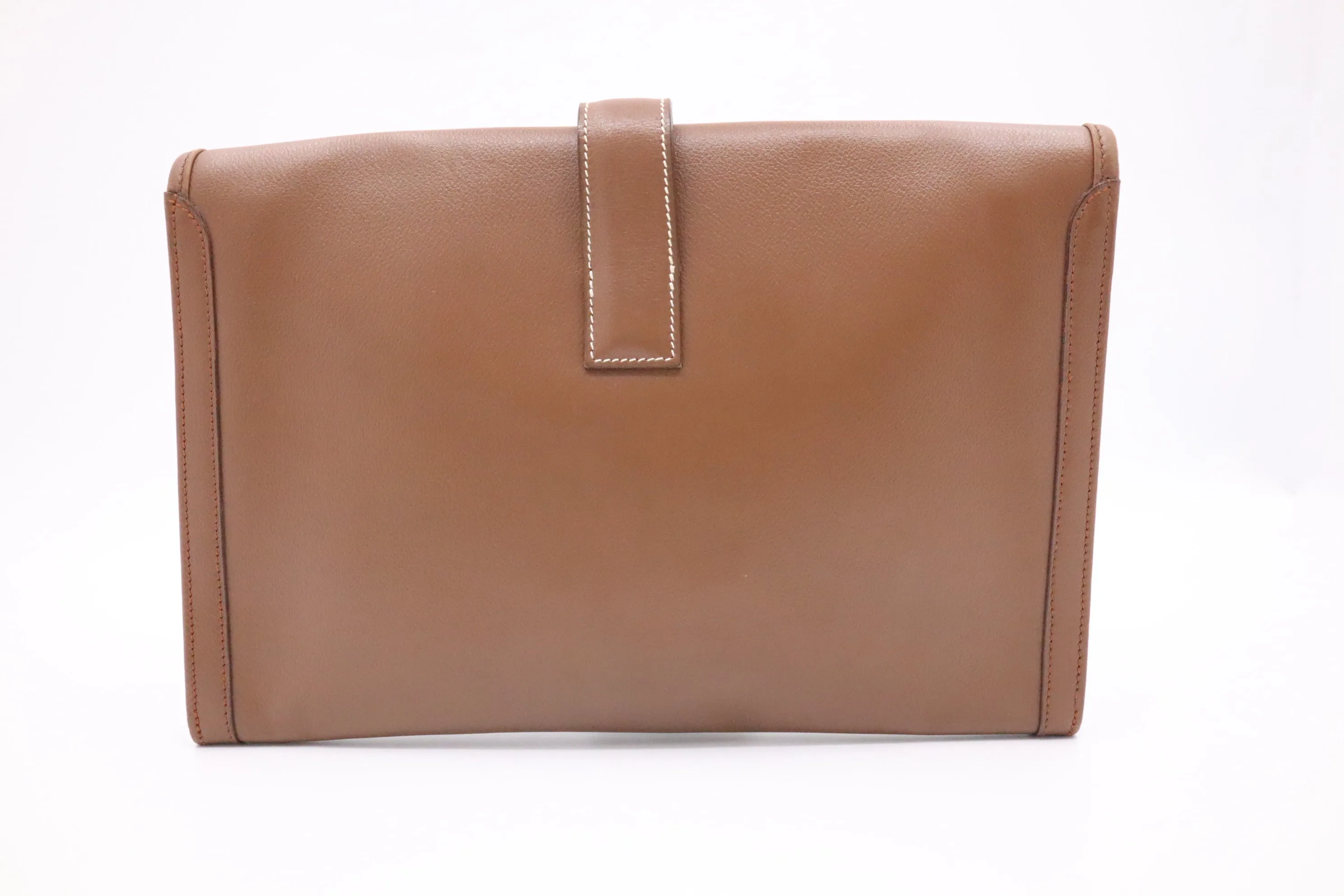 Hermes Jige Elan PM in Light Brown Leather