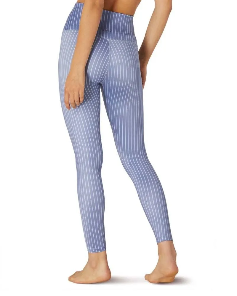 High Midi Pinstripe Yoga Legging