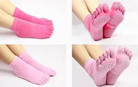 Importikah Yoga Anti-Slip Socks Non Skid For Yoga/Sports/Pilates/Exercise/Dance/Socks For Men And Women