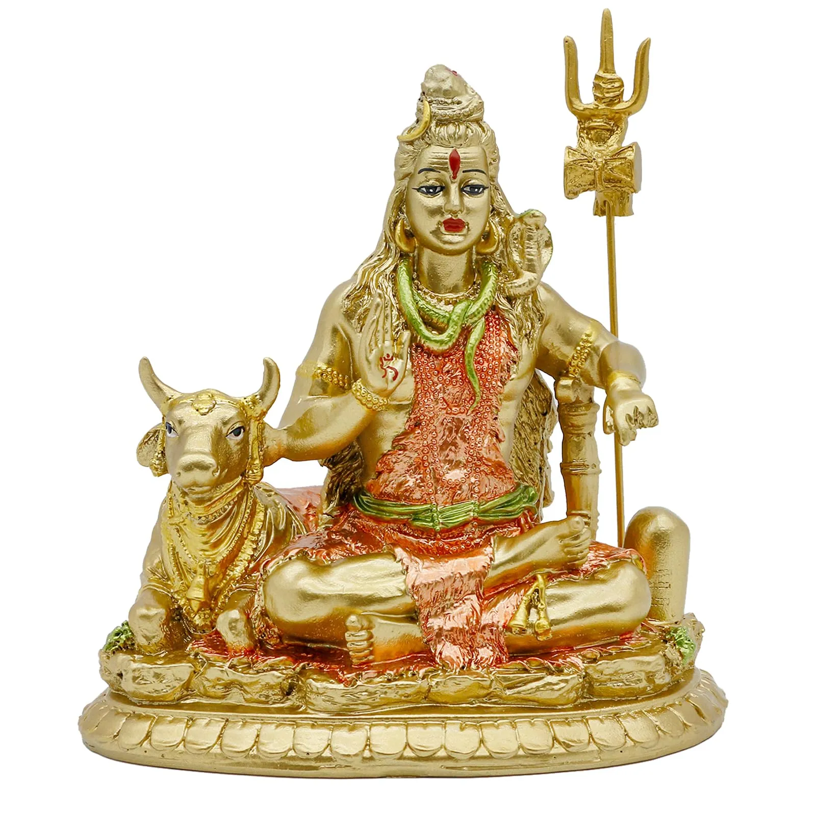 Indian God Shiva Idol Statue - Hindu God Lord Shiva Statue Indian Home Temple Mandir Pooja Item Murti Decor Diwali Gifts Meditation Yoga Room Altar Decoration