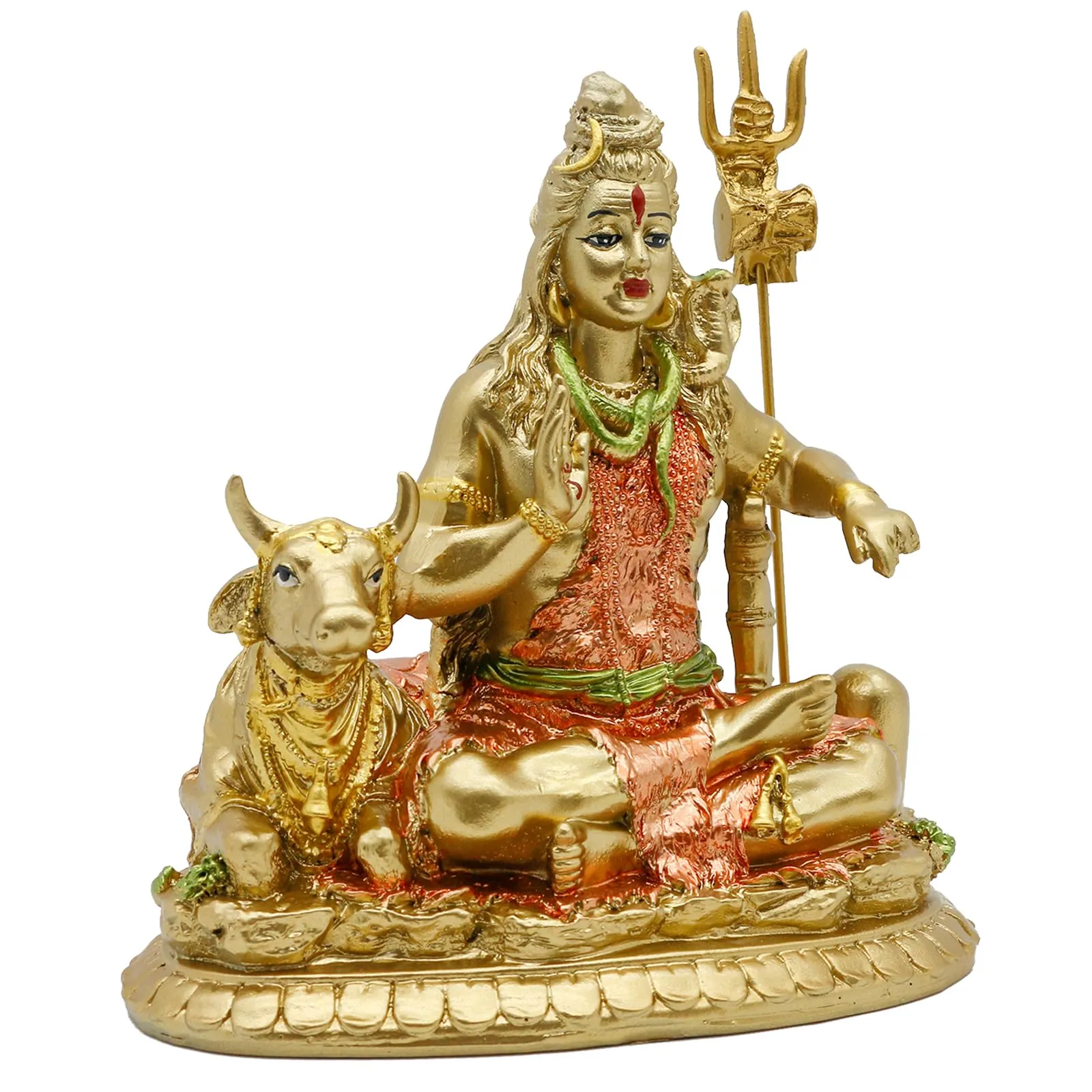 Indian God Shiva Idol Statue - Hindu God Lord Shiva Statue Indian Home Temple Mandir Pooja Item Murti Decor Diwali Gifts Meditation Yoga Room Altar Decoration