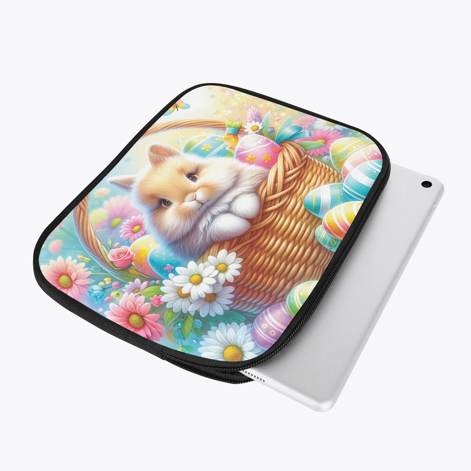 iPad Sleeve - Easter, Rabbit in Basket, awd-621