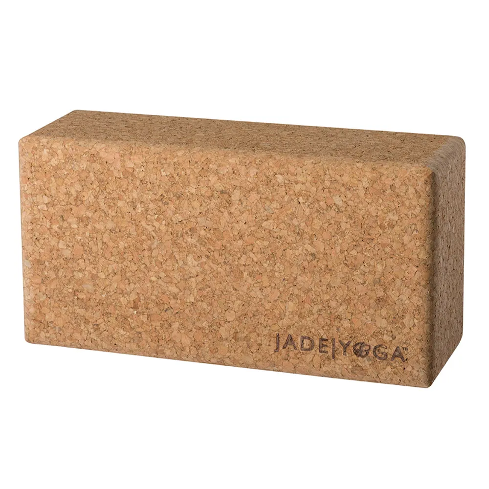 Jade Yoga Cork Yoga Block - Small