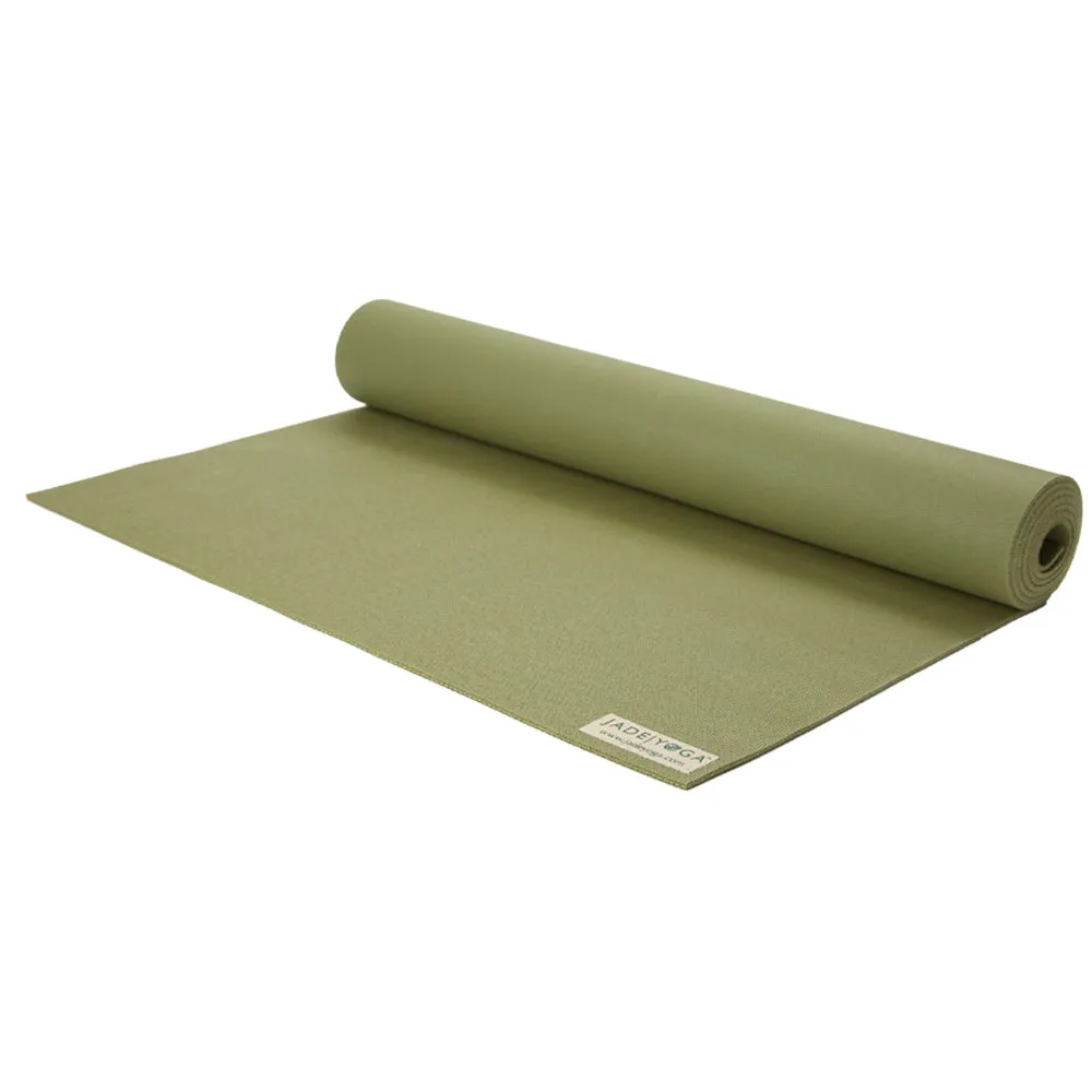 Jade Yoga Harmony Mat - Olive & Jade Yoga Cork Yoga Block - Small   Jade Yoga Plant Based Mat Wash - 8 oz Starter Kit