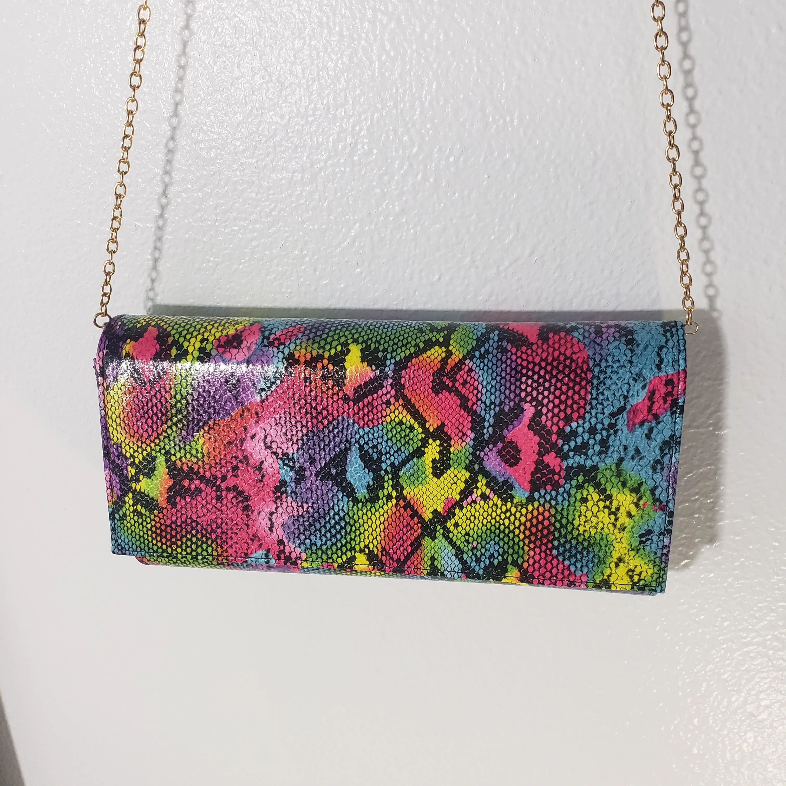 Katie~Multi Snake Clutch