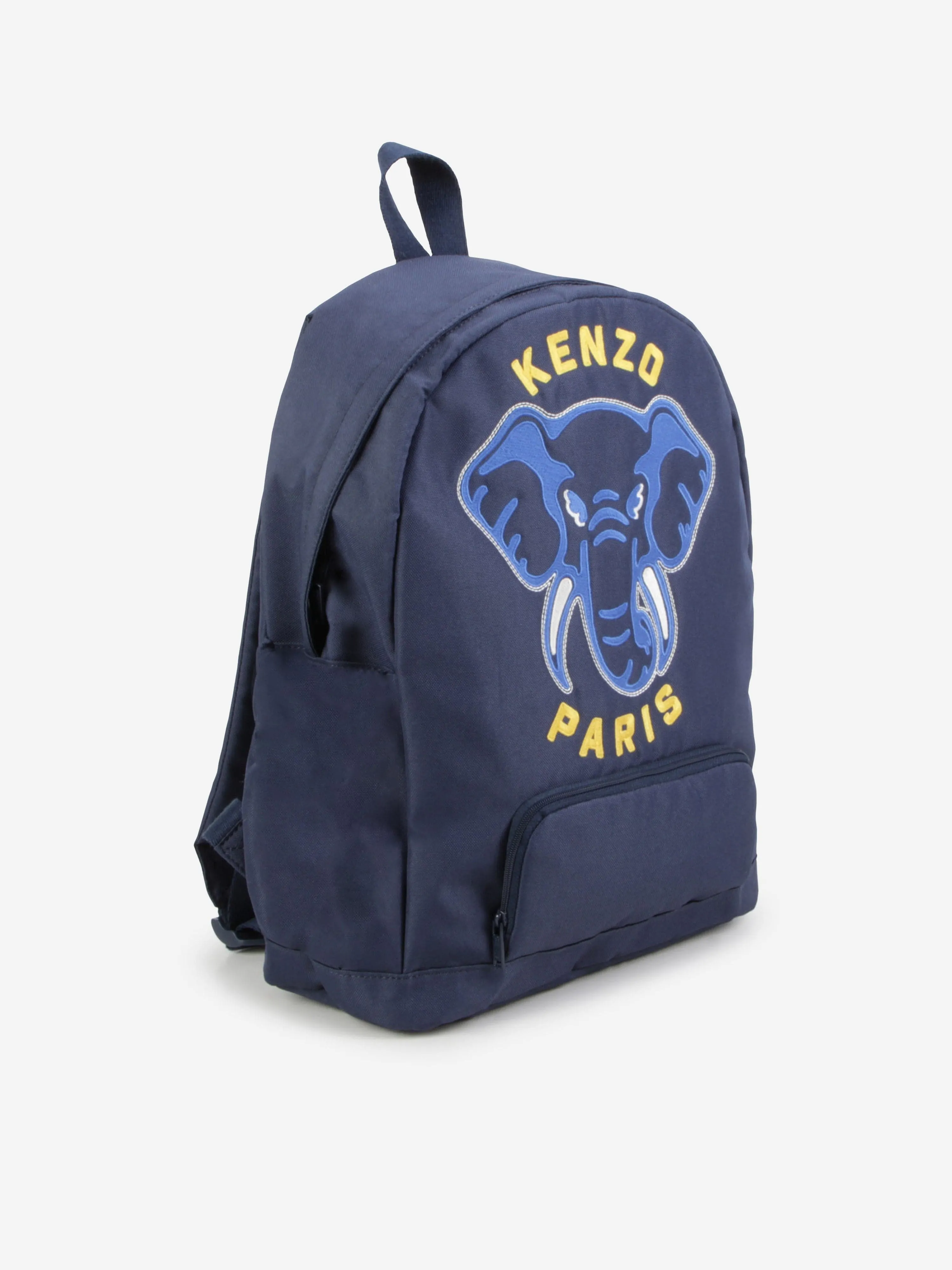 KENZO Kids Embroidered Elephant backpack in Navy (37cm)