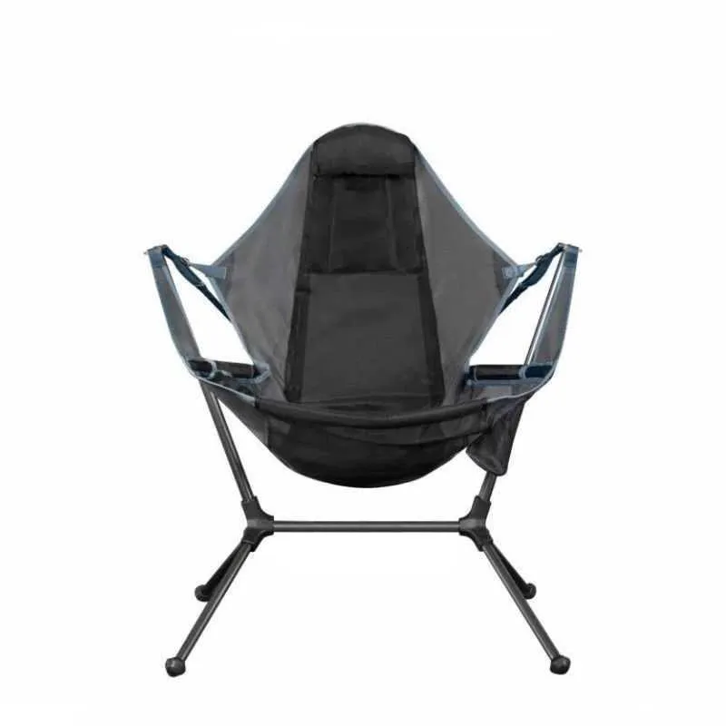 Kids Swing Camping Chair Foldable Luxury Recliner Relaxation Swinging Comfort Lean Back Outdoor