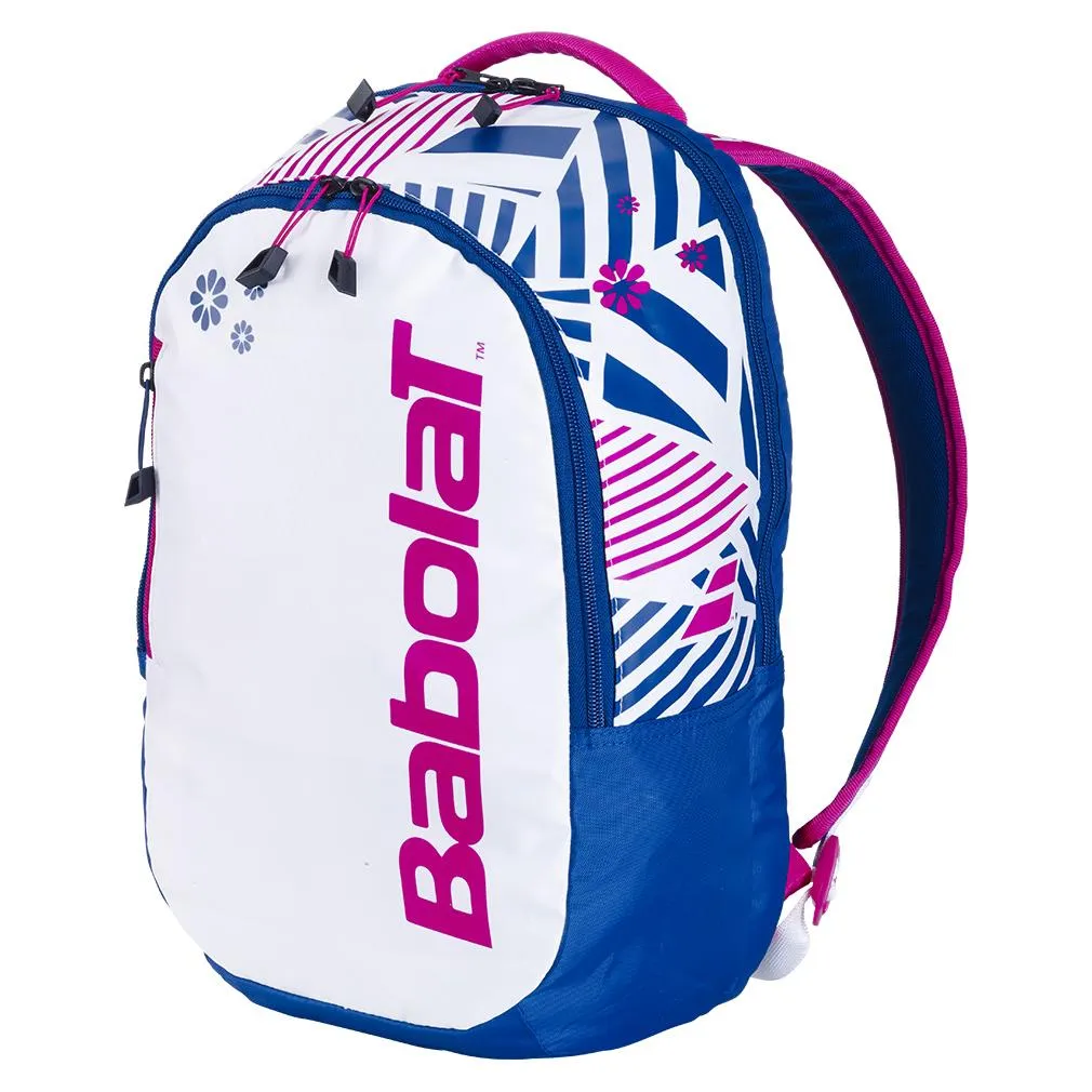 Kids' Tennis Backpack Blue and White