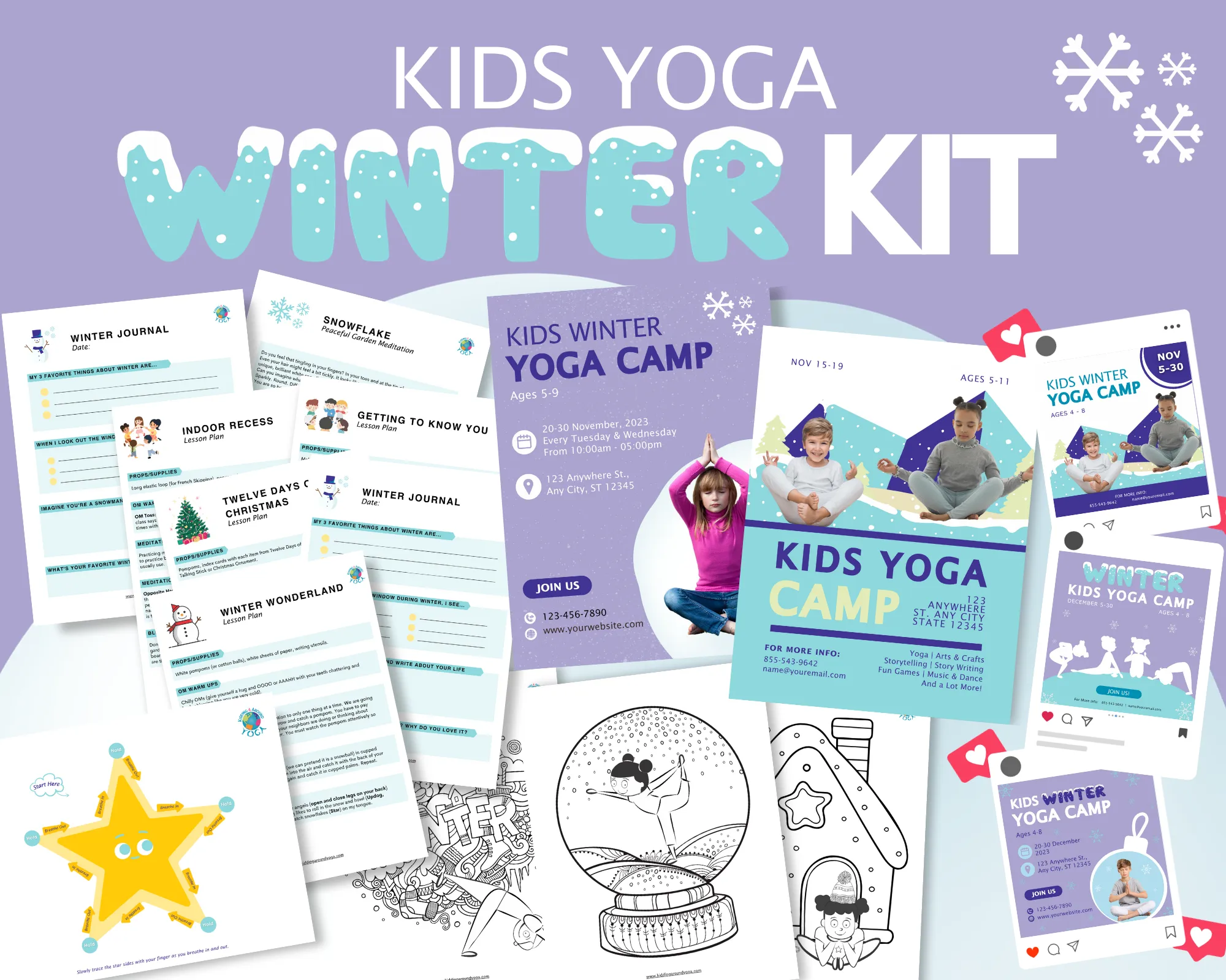 Kids Yoga Teacher Winter Kit