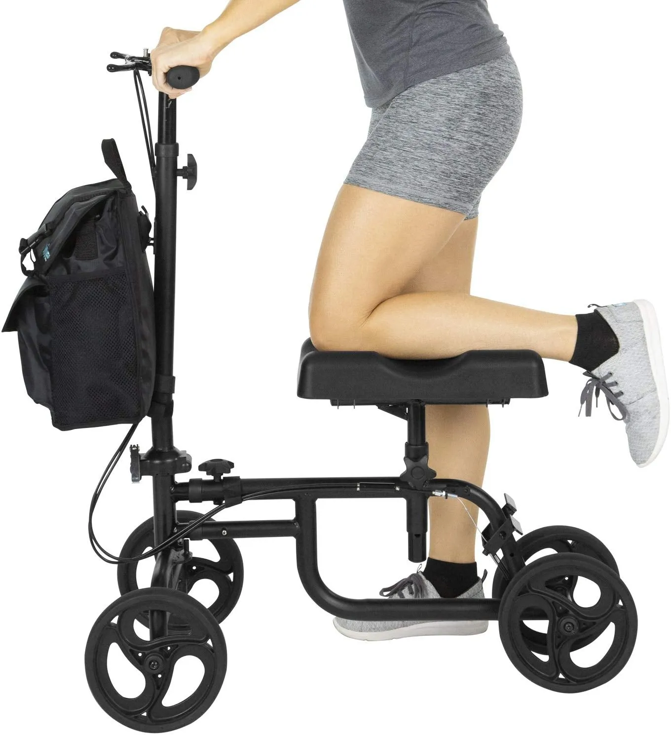 Knee Walker - Steerable Scooter For Broken Leg, Foot, Ankle Injuries - Kneeling Quad Roller Cart