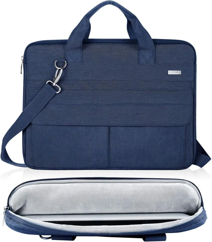 Laptop Carry Case with Shoulder Strap, Blue - For Laptops up to 15.6"