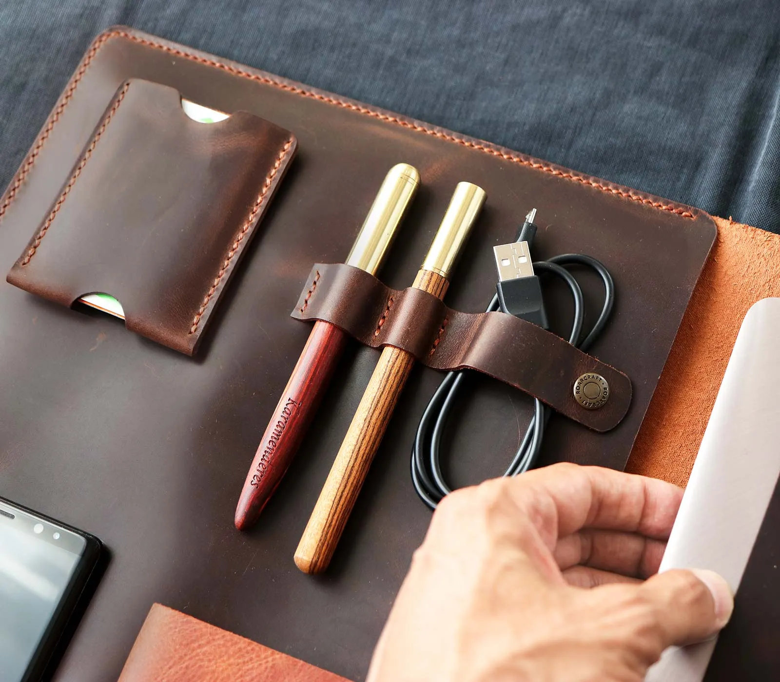 Leather iPad Organizer