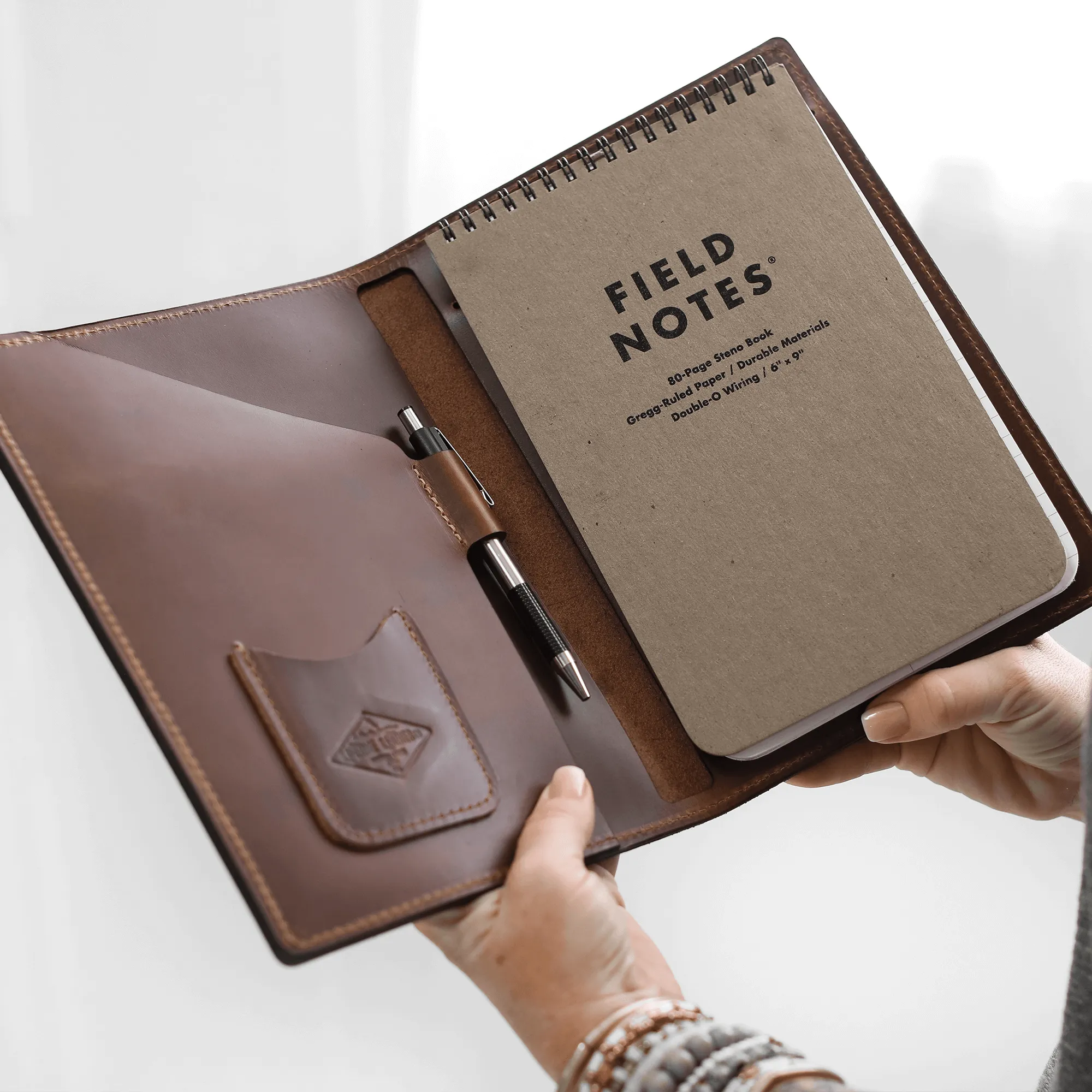 Leather Steno Pad