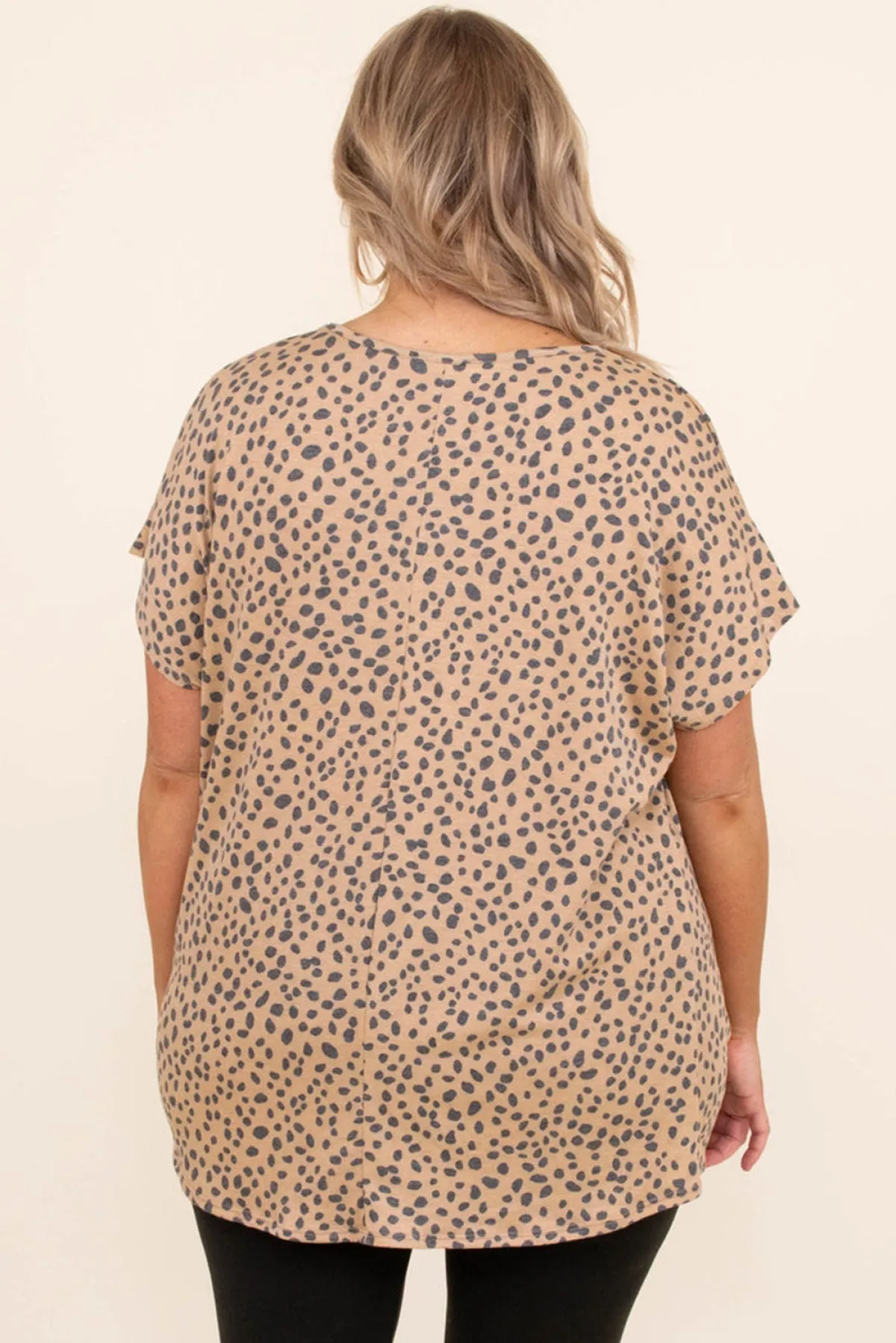 Leopard Plus Size Cheetah Print Twisted T-Shirt