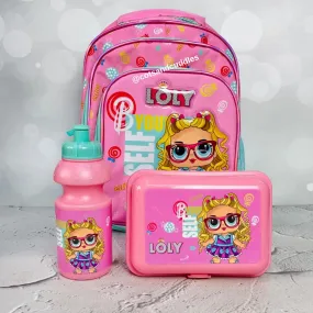 Loly Girl Theme Back to School Combo Set for Kids