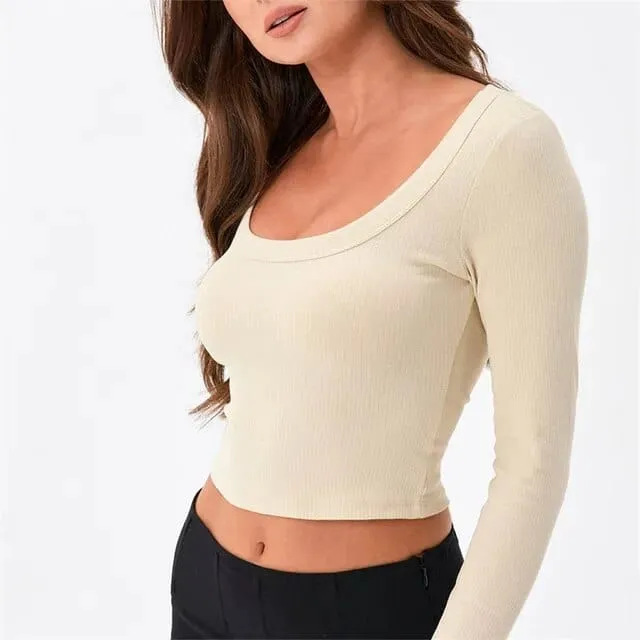 Long Sleeve Crop Top