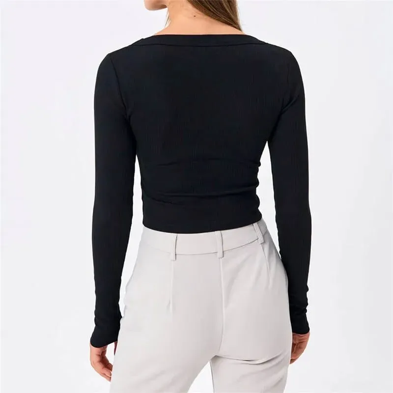 Long Sleeve Crop Top