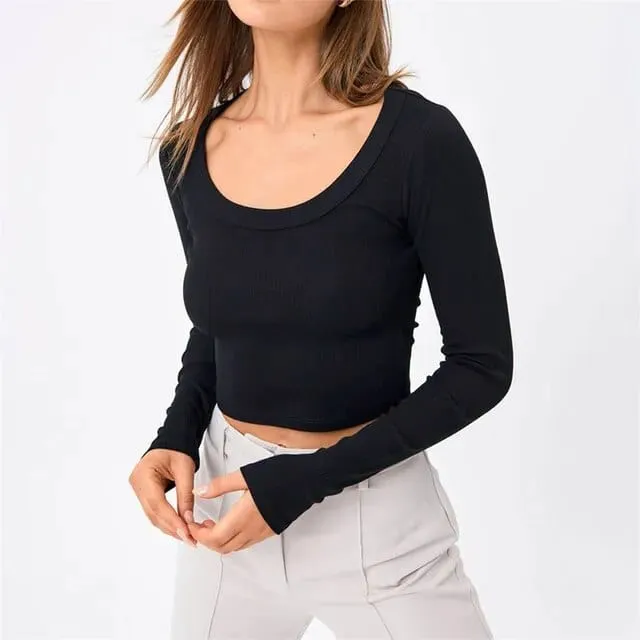 Long Sleeve Crop Top