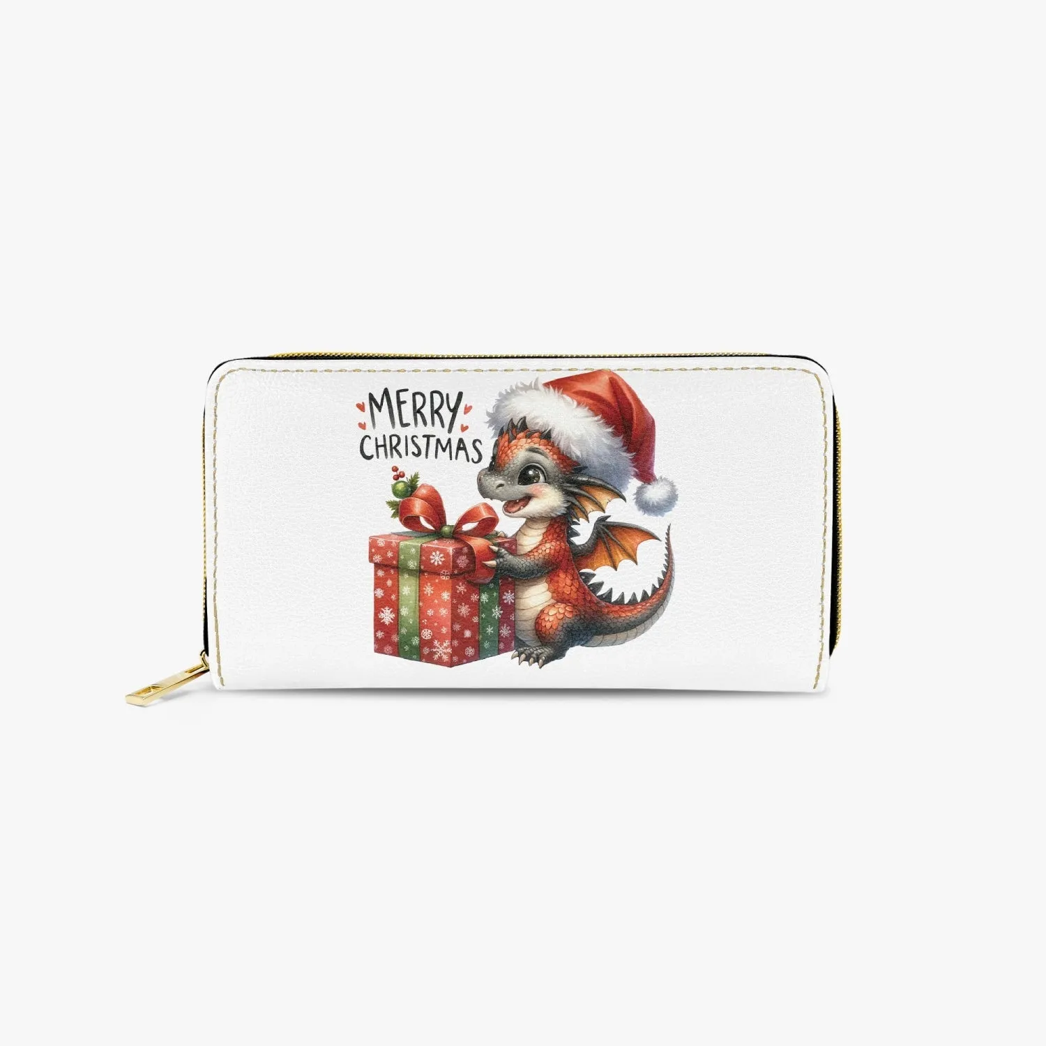 Long Type Zipper Purse - Christmas, Dragon