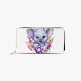 Long Type Zipper Purse, Koala, awd-507