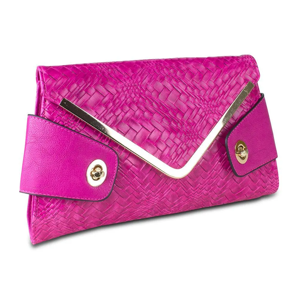 Mad Style Owl Envelope Clutch, Pink