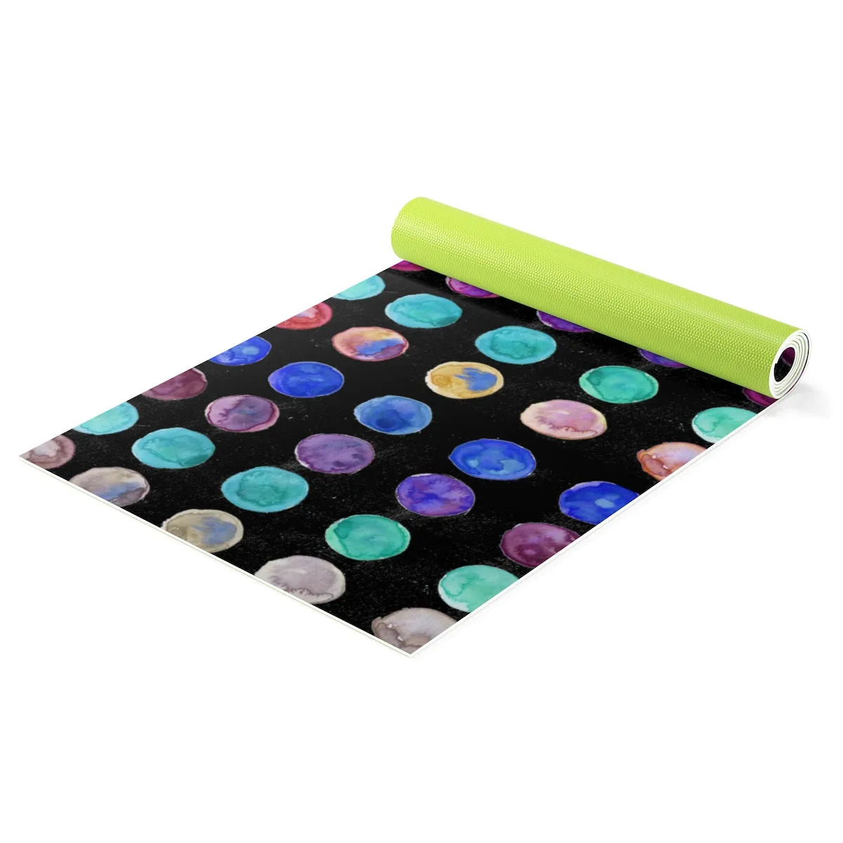 Maki Cute Polka Dot Colorful Yoga Mat Yoga Bag Full 2-Piece Set - Made in USA