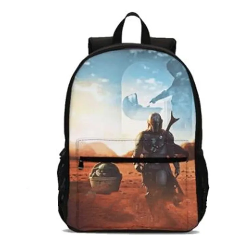 Mandalorian Print USB Charging Backpack