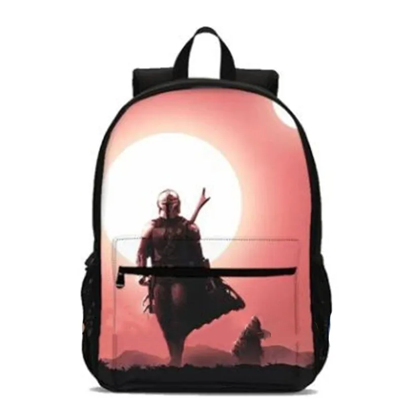 Mandalorian Print USB Charging Backpack