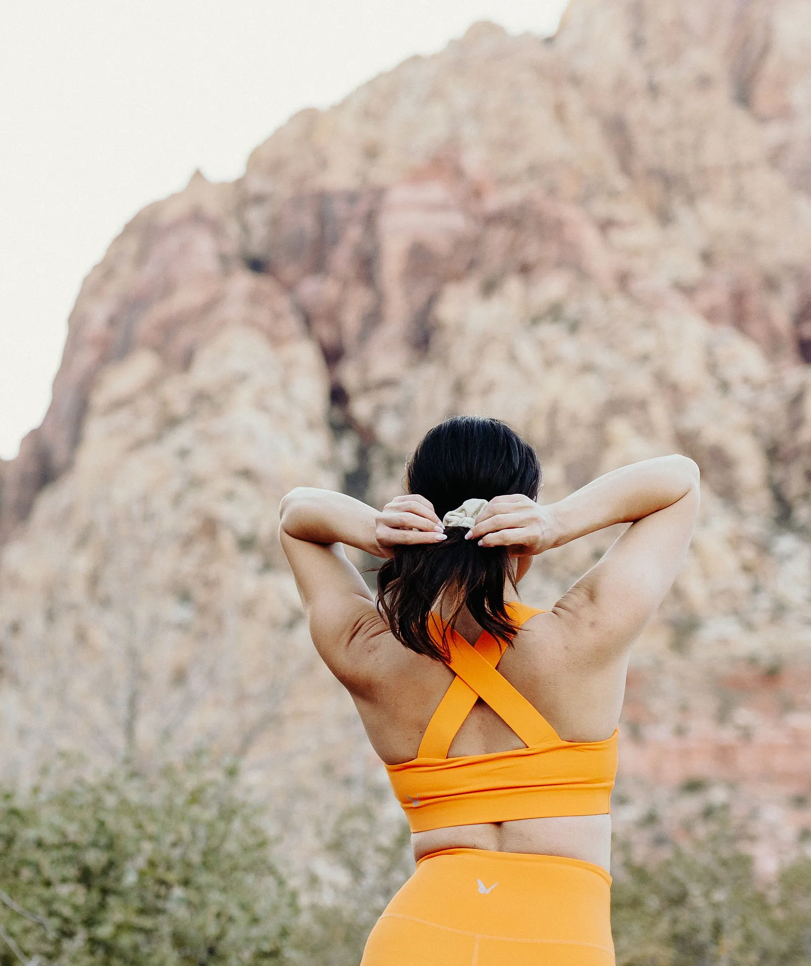 Marigold Cross Back Sports Bra