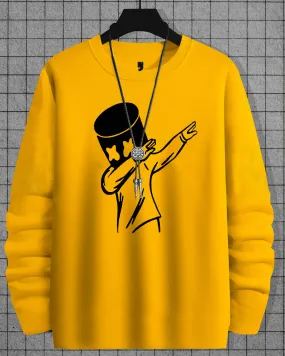 Marshmallow Full Sleeve Yellow Colour T-shirt