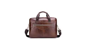 Men Leather Messenger Bag