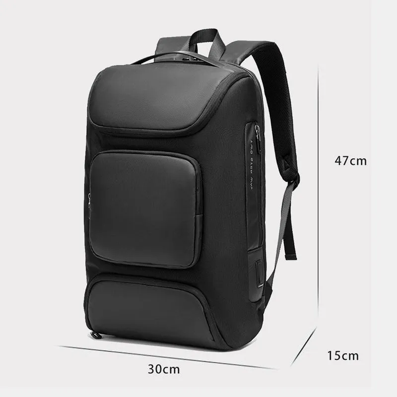 Men Multifunction Multi-pocket USB Charging Chest Bag Large Capacity 15.6 Inch Laptop Bag Crossbody Bags Shoulder