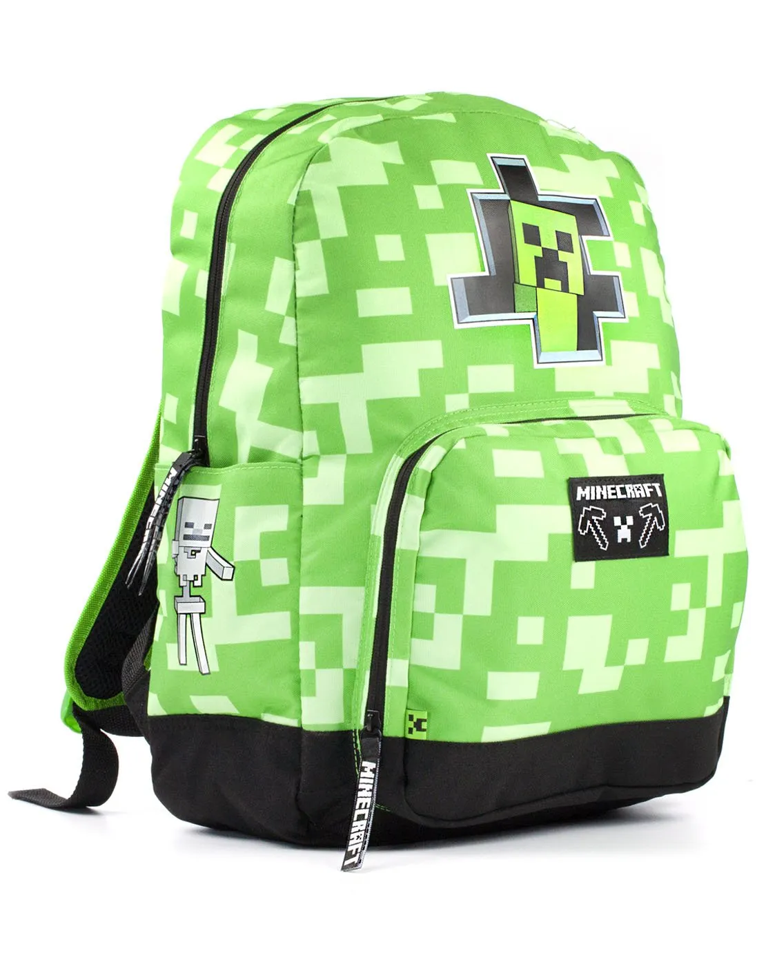 Minecraft Creeper Inside Kids School Backpack - Green