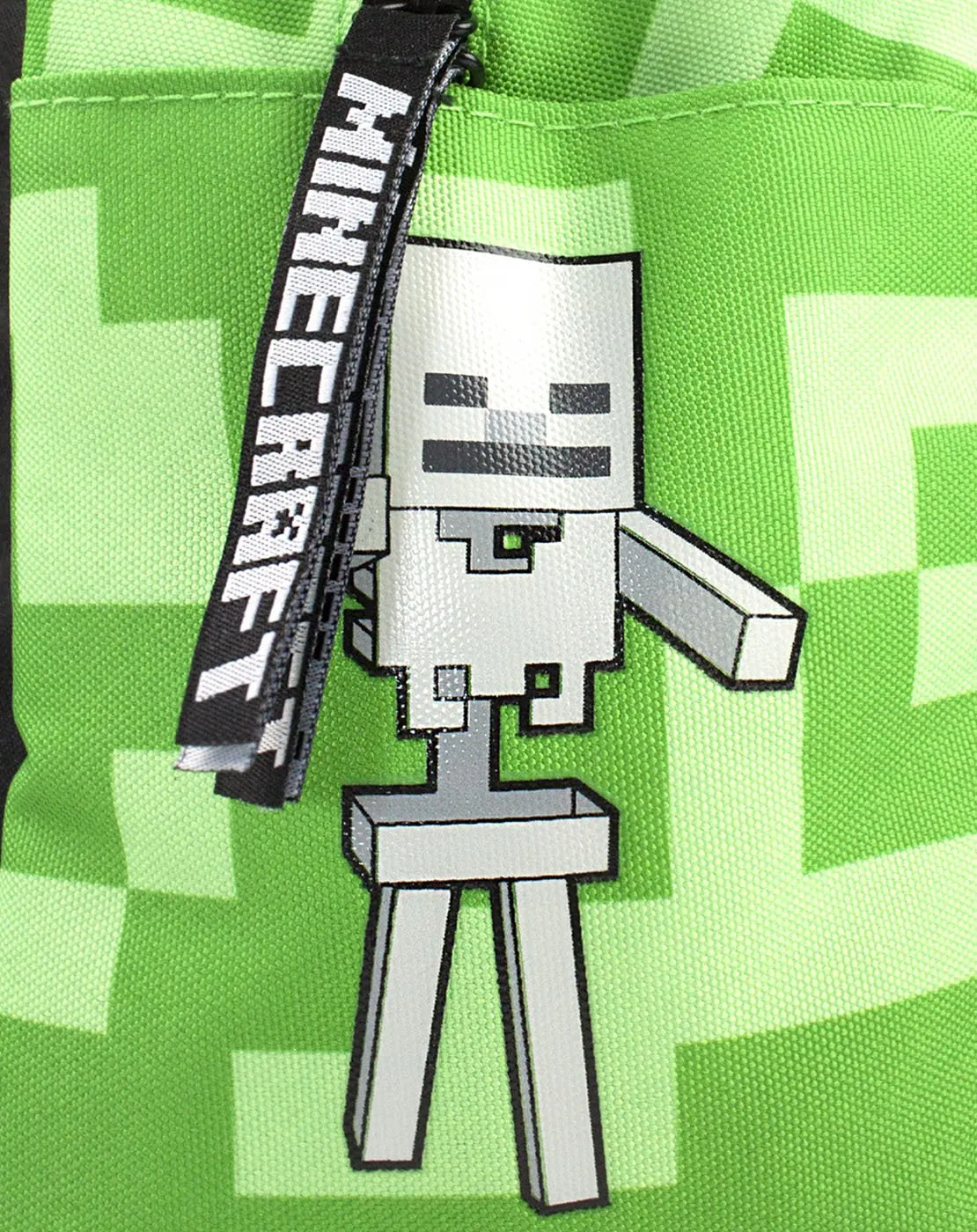 Minecraft Creeper Inside Kids School Backpack - Green