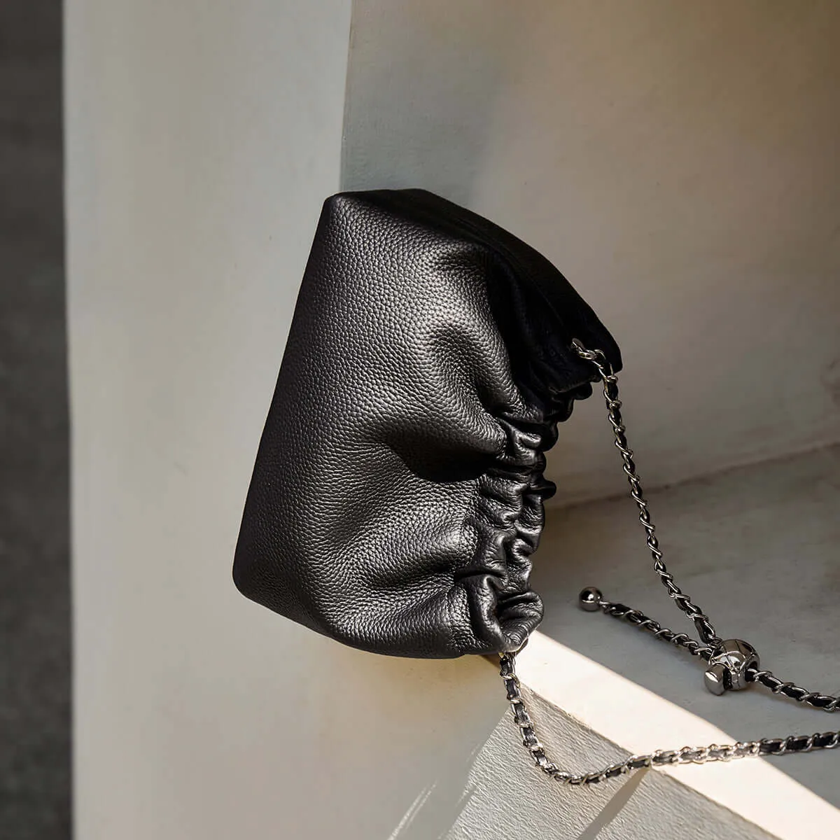 Mini Dumpling Clutch Crossbody Bag