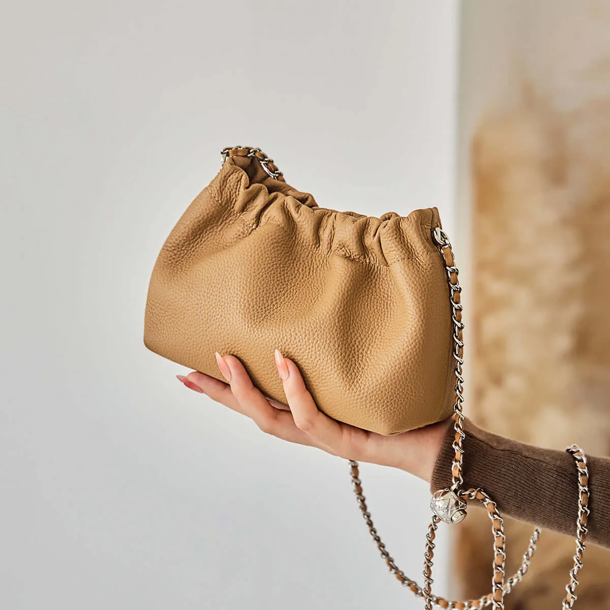 Mini Dumpling Clutch Crossbody Bag