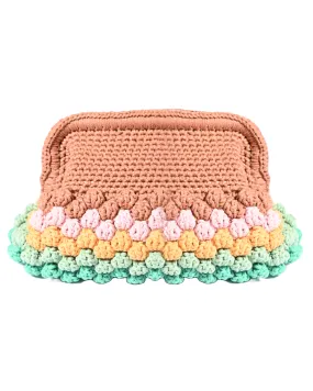 Multicolor Popcorn Clutch Bag