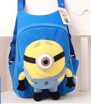 New Brand High Quality Cute 3D My Little Pony Minion Plush Backpack Children's Shoulder Bag Cartoon School Bag for Kids Satchel