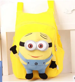 New Brand High Quality Cute 3D My Little Pony Minion Plush Backpack Children's Shoulder Bag Cartoon School Bag for Kids Satchel