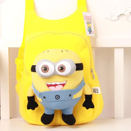 New Brand High Quality Cute 3D My Little Pony Minion Plush Backpack Children's Shoulder Bag Cartoon School Bag for Kids Satchel