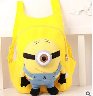 New Brand High Quality Cute 3D My Little Pony Minion Plush Backpack Children's Shoulder Bag Cartoon School Bag for Kids Satchel