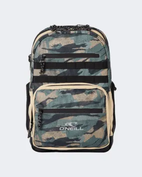 O Neill Bm President Backpack Men Lifestyle Bag Green Camo 0M4000-6990