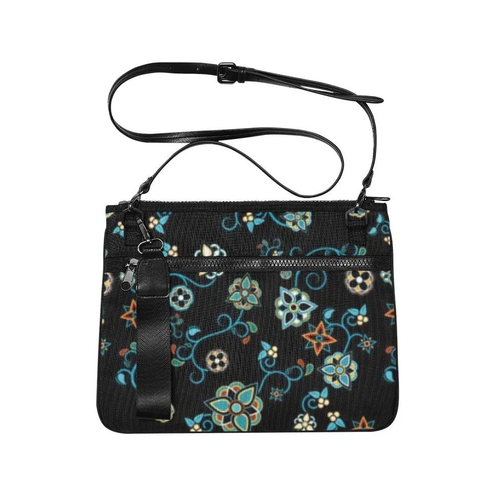 Ocean Bloom Slim Clutch Bag