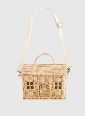 Olli Ella Rattan Casa Bag in Natural