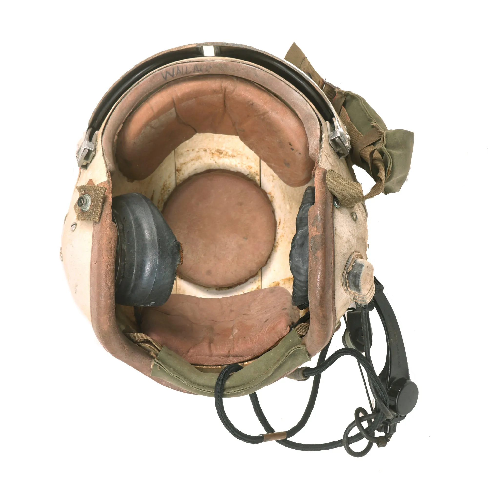 Original U.S. Vietnam War Named Flight Jacket & APH-5 Helicopter Pilot Flying Helmet Group - 56th Aeromedical Evacuation Squadron