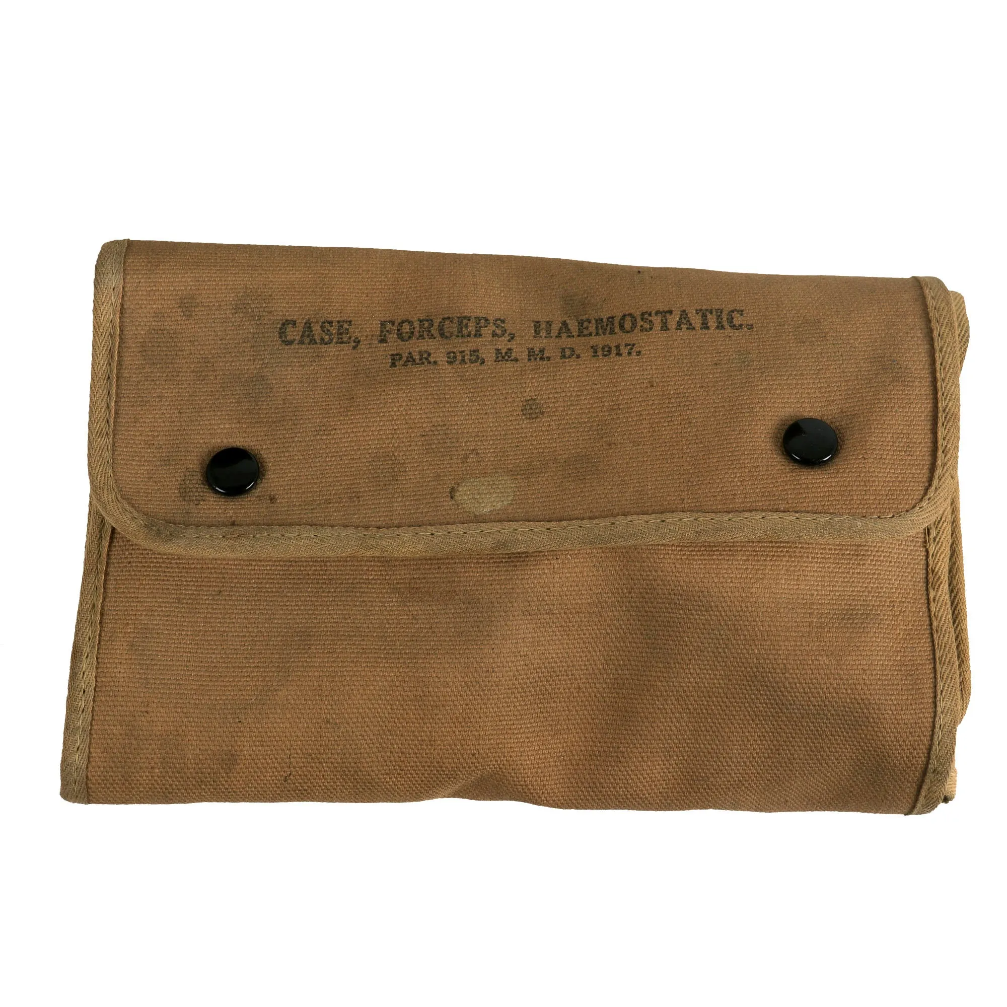 Original U.S. WWI M1912 Experimental Cavalry Ration Bags as used by Medical Corpsman With Instruments and Medical Supplies