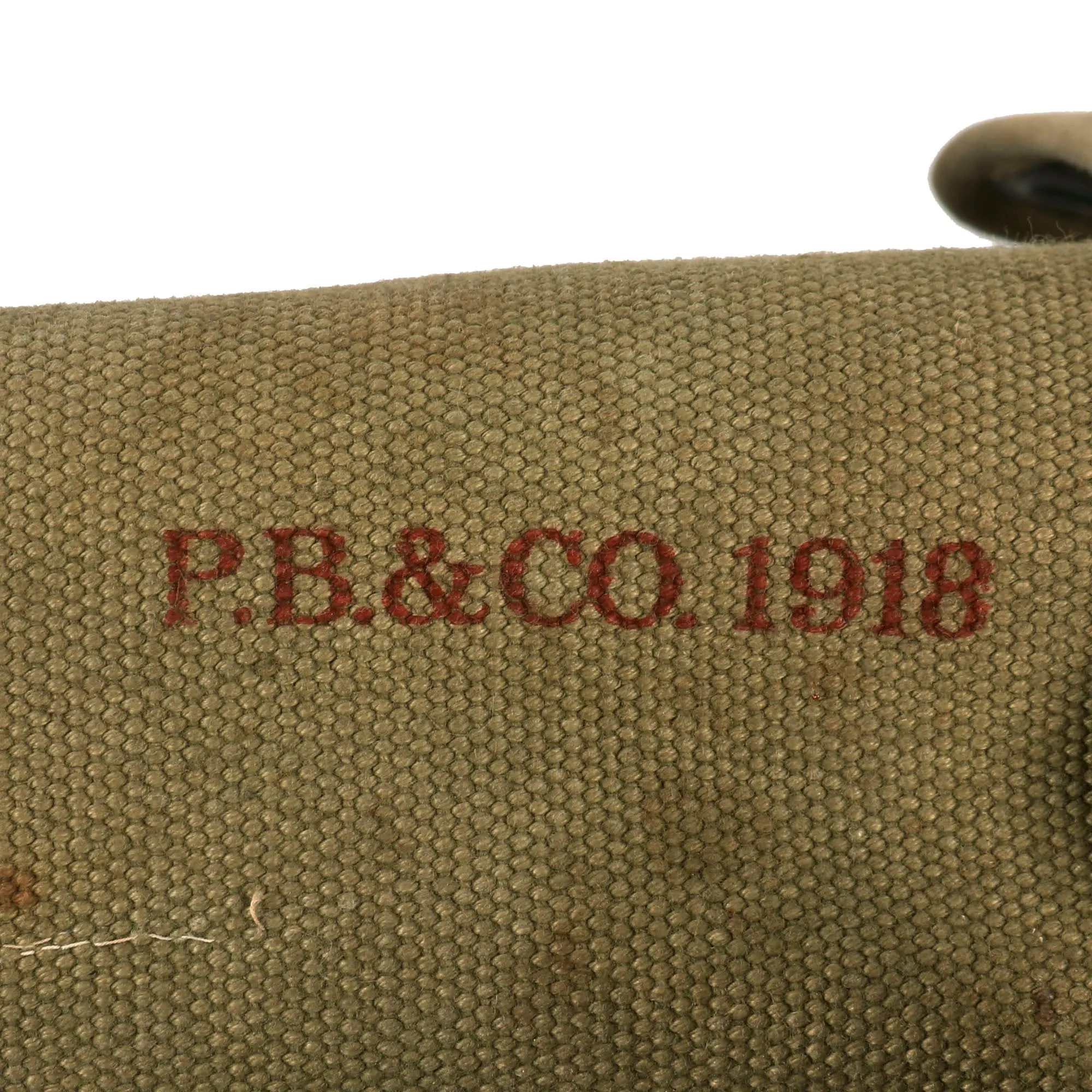 Original U.S. WWI M1912 Experimental Cavalry Ration Bags as used by Medical Corpsman With Instruments and Medical Supplies